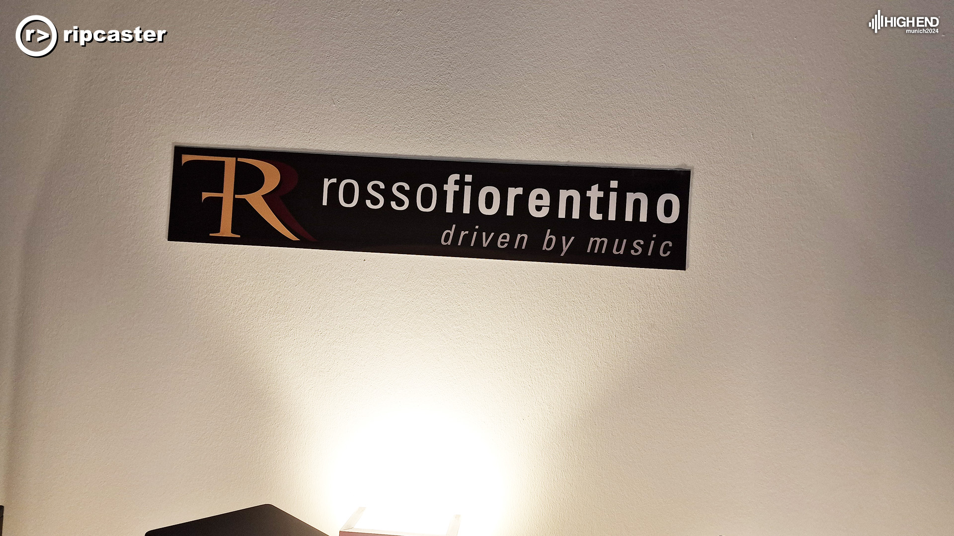the Ross Fiorentino sign.  "driven by music"
