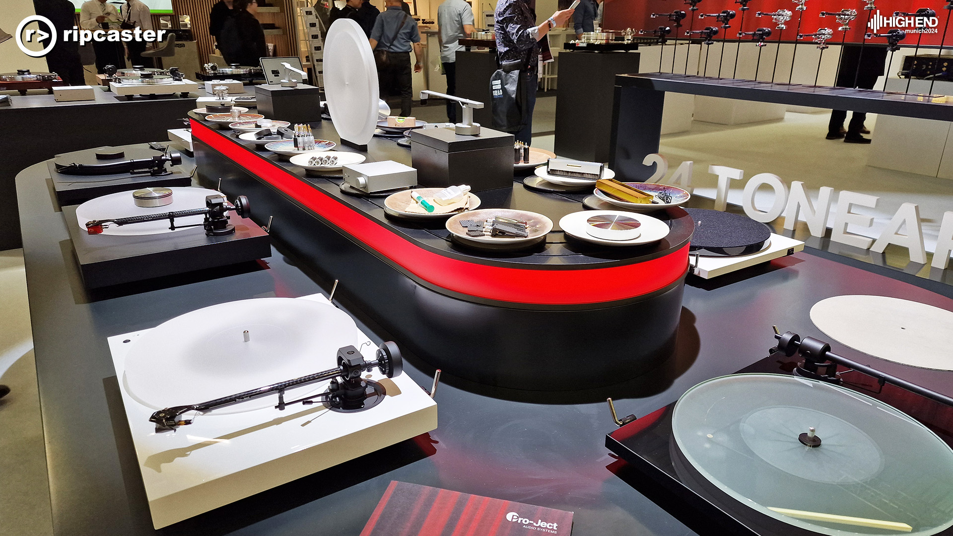 Various turntables at the Project section