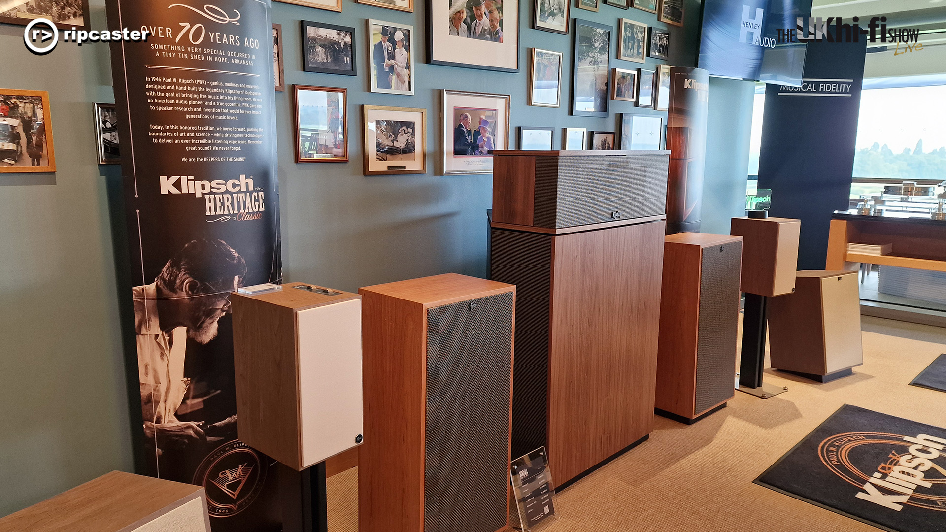 A selection of traditional looking speakers