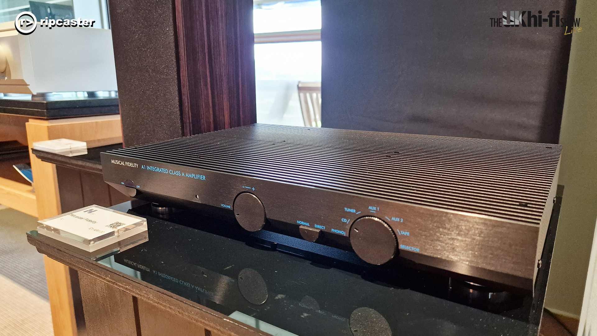 A piece of audio equipment at the Ascot 2024 HiFi Show