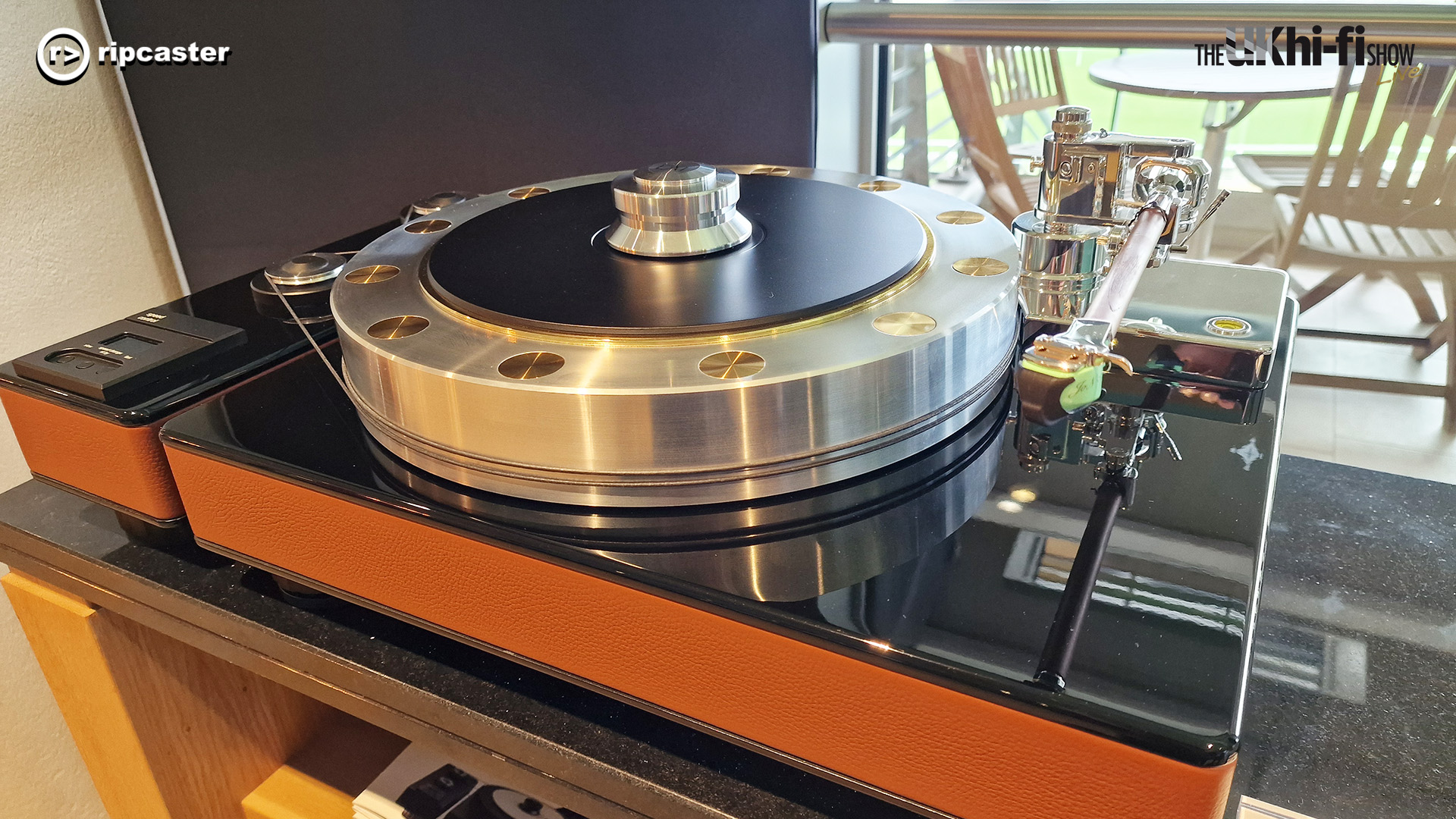 A turntable at the Ascot 2024 HiFi Show