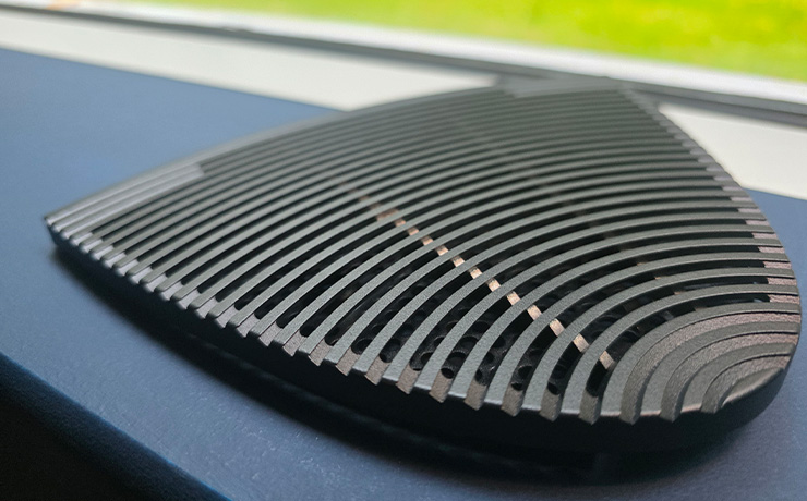 The Linn 343 vent seen here resting on a unit beside a window