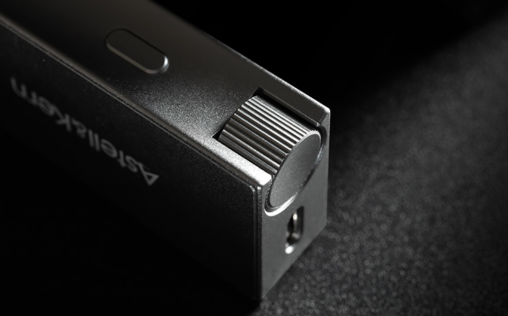 Astell & Kern HC5 DAC and Amplifier on a dark surface