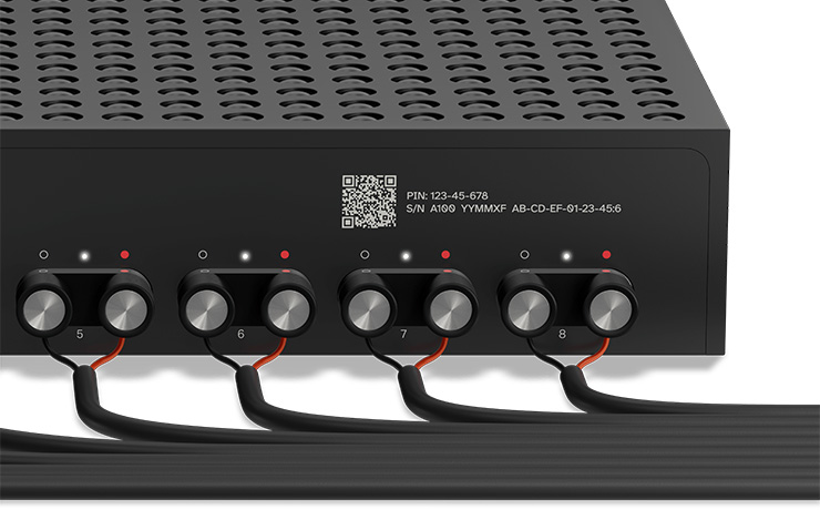 Rear view of the Sonos Amp Multi