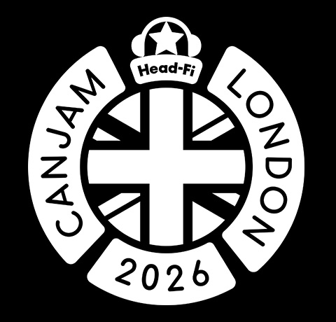 A circular log that says "CanJam" and "2026" and "London" and "Head-Fi".  It's made to look like the Ministry of Sound logo