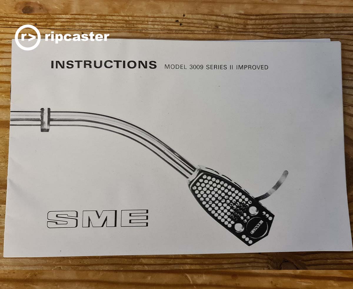 SME Tonearm instructions