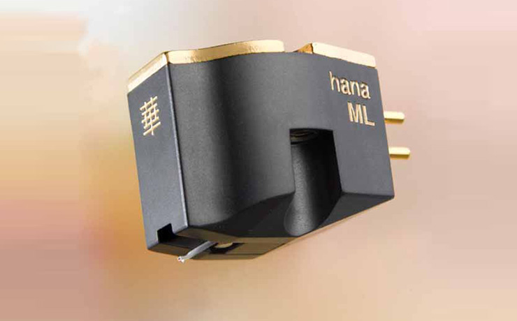 Hana ML Low Output MC Cartridge on a muted brown background