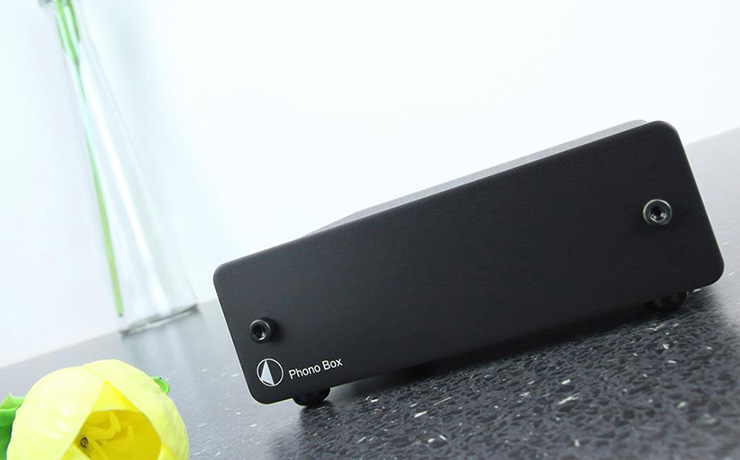 Project Phono Box on a kitchen counter