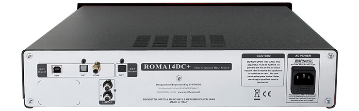 Synthesis Roma 14DC+ CD - DAC rear view