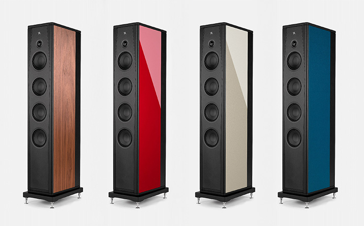 Four different speakers with different finishes.  All of them are Rosso Fiorentino Arno 40.
