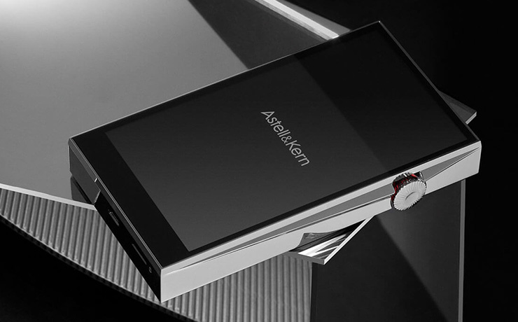 Astell & Kern A&Ultima SP3000 Portable Music Player laying face down on a table