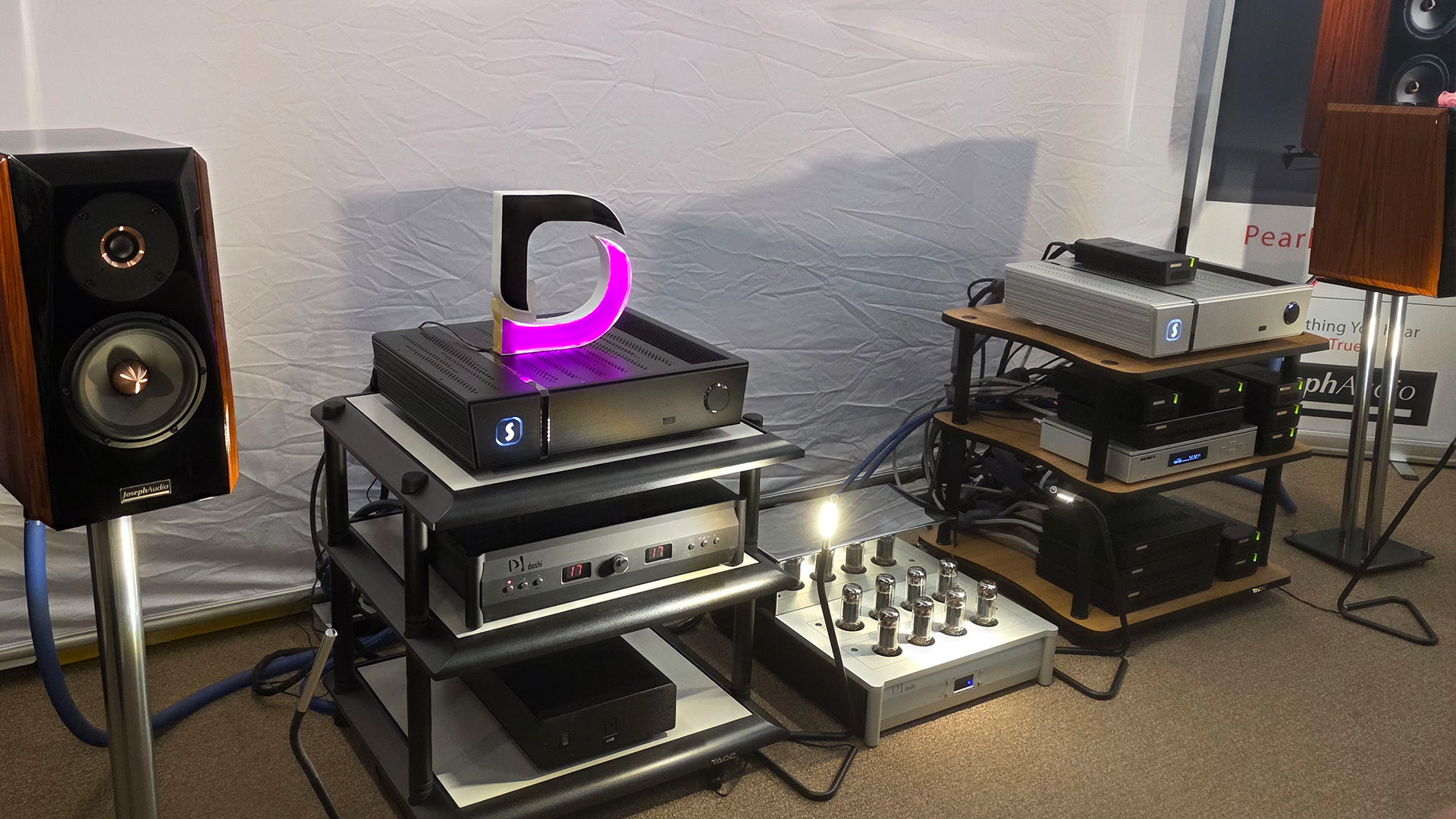 HiFi equipment in a room at the Vienna HiFi show
