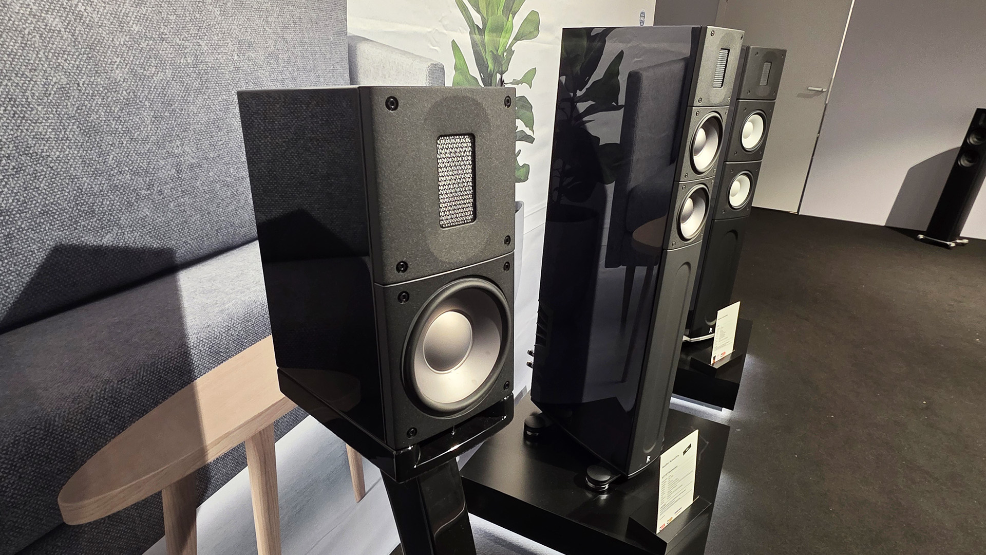 Three Raidho speakers
