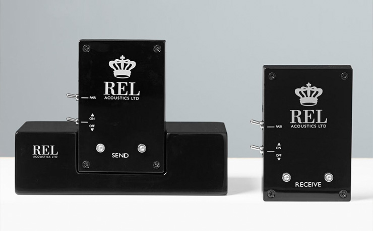 REL Arrow Wireless on a white table
