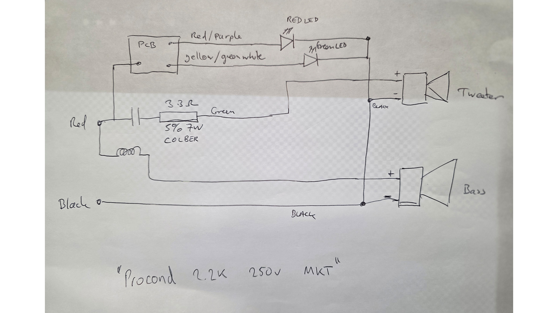 Pyramid Metronome Model 7 crossover design