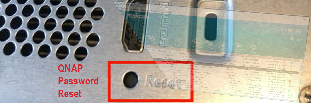 QNAP NAS Password Reset