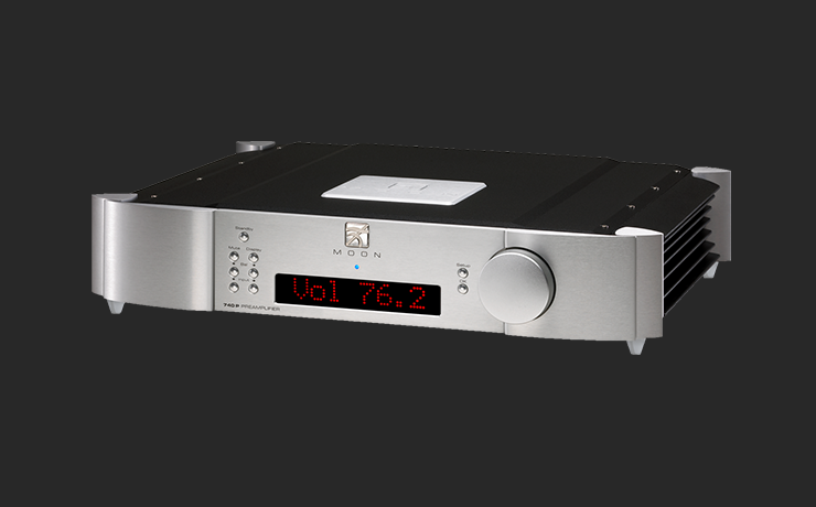 Moon 740P Single Chassis Reference Balanced Preamplifier in silver