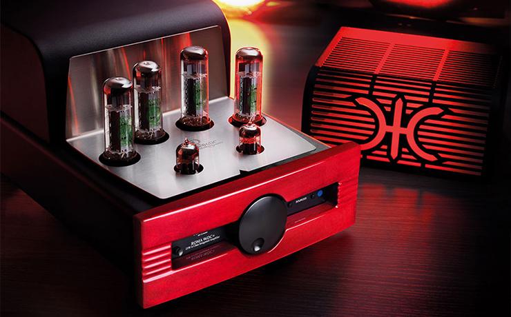 Synthesis Roma 96DC+ Integrated Tube Amplifier on a side unit