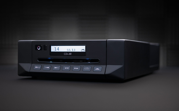 Cyrus CDi-XR Integrated CD Player on a black background