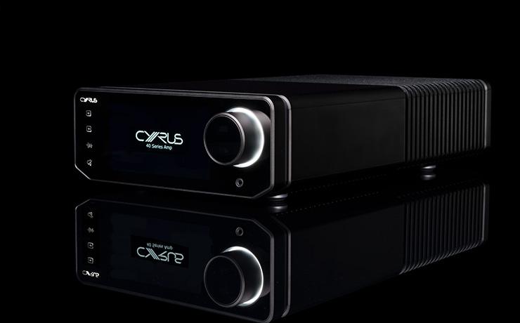 Cyrus 40 AMP - Integrated Amplifier on a black background