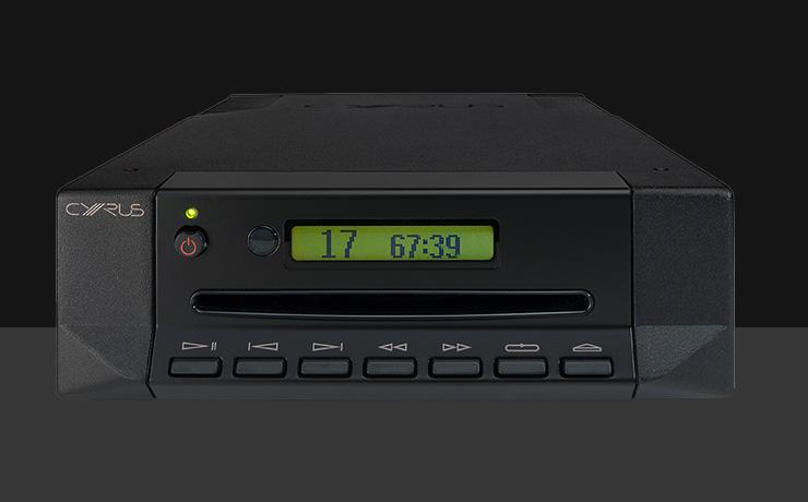 Cyrus CDi Integrated CD Player and DAC on a black background