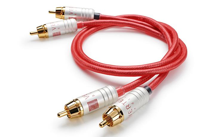 Vertere Redline Interconnect Cable on a white background