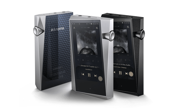 Three Astell&Kern A&norma SR25 portable music players