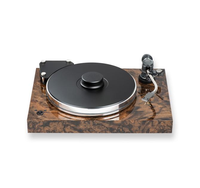 Project Xtension 9 SuperPack - Turntable in walnut burl gloss