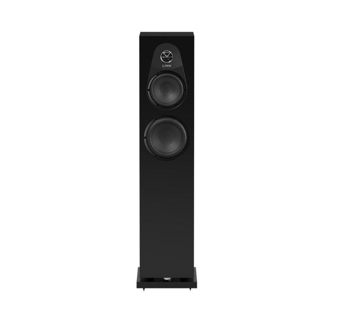 Linn 150 speaker front facing in satin black