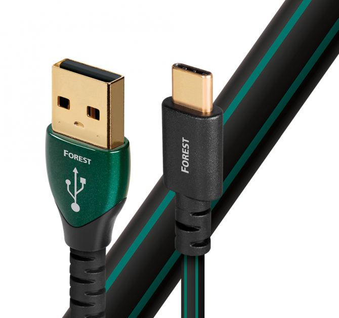 AudioQuest Forest USB Cable - 5.0m, USB A, USB C 