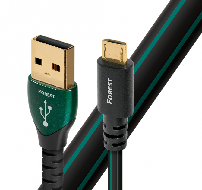 AudioQuest Forest USB Cable - 1.5m, USB A, USB Micro B 