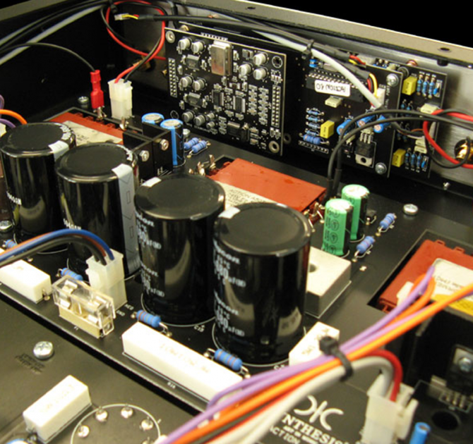 Synthesis Action A50 Taurus Amplifier inside view