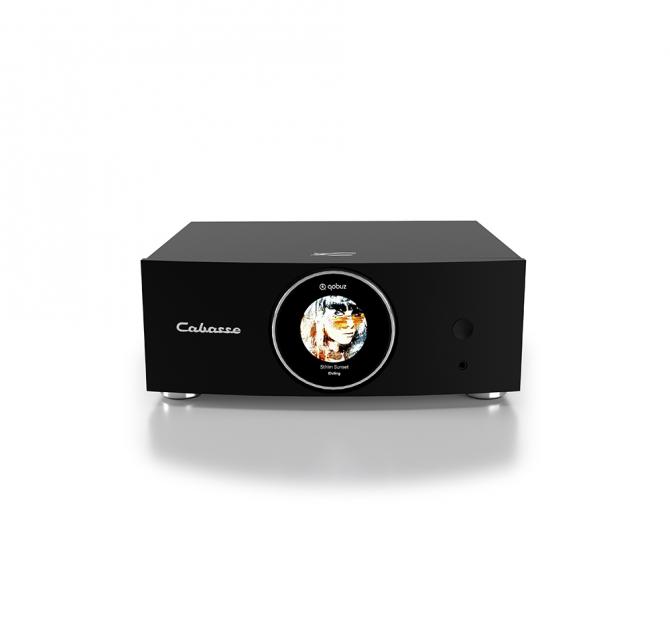 Cabasse Abyss Stereo Amplifier front and top view