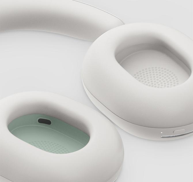 Sonos Ace Headphones in white laying flat