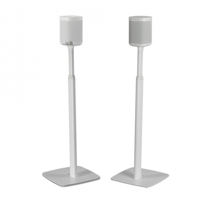 Flexson Adjustable Floor Stand One/Play1 x2 in white