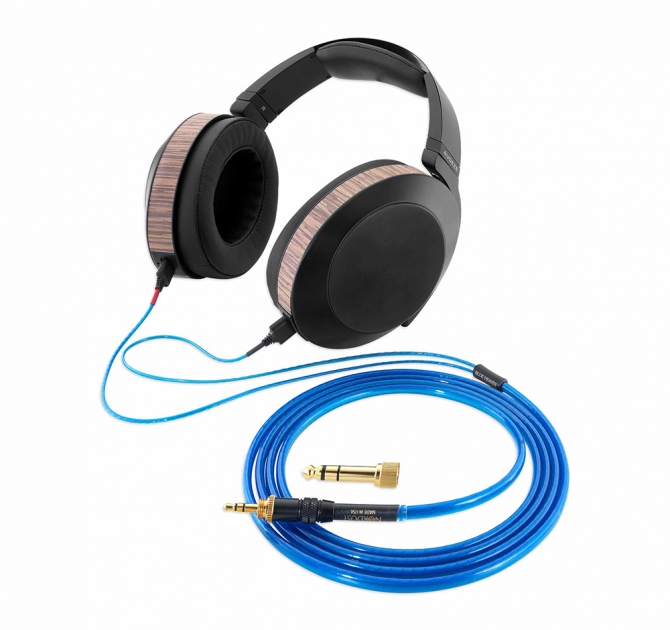 Nordost Blue Heaven Headphone Cable with headphones
