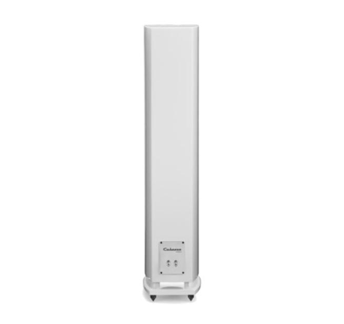 Cabasse Java MC40 Loudspeaker in white viewed from the rear