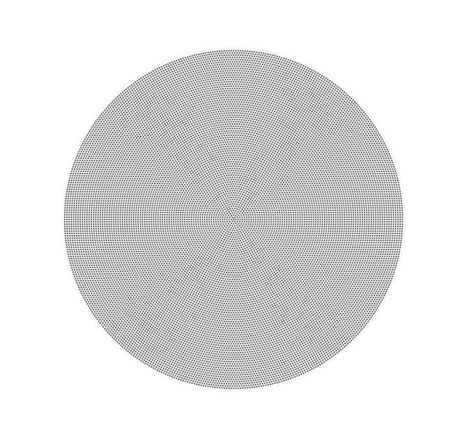 SONOS In-Ceiling Speaker by Sonance a view of the speaker as it would look in the ceiling