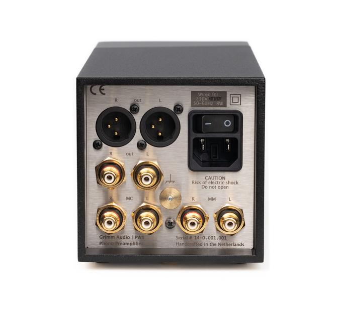 Grimm Audio PW1 Phono Preamplifier rear view