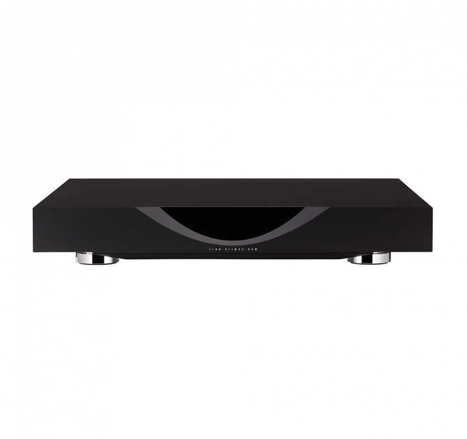 Linn Klimax DSM in black, top and front view.