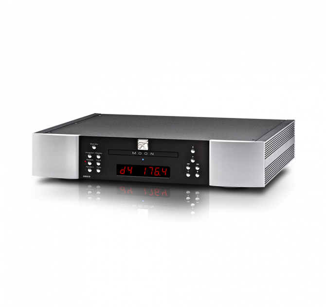 Moon 260D CD transport with DAC in black and silver.