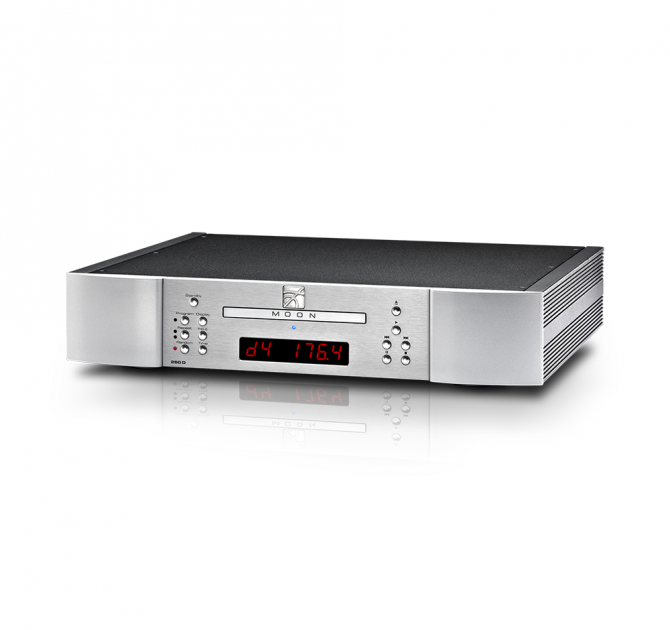 Moon 260D CD transport with DAC in silver.