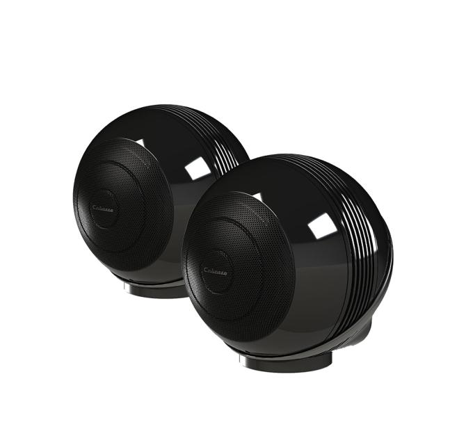 a pair of Cabasse Pearl Akoya Loudspeakers in black