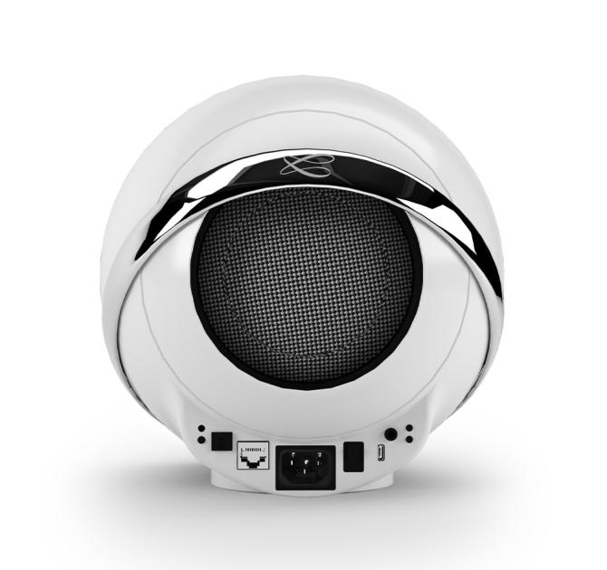 The Cabasse Pearl Akoya speaker in white
