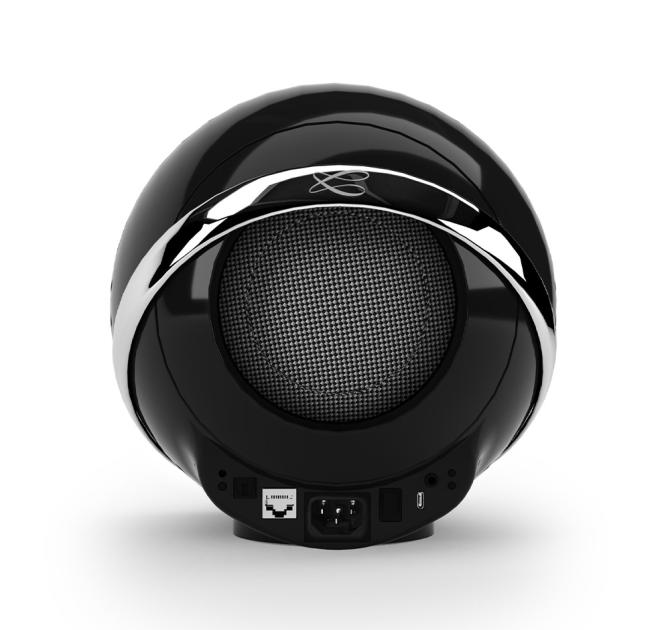 The Cabasse Pearl Akoya speaker in black