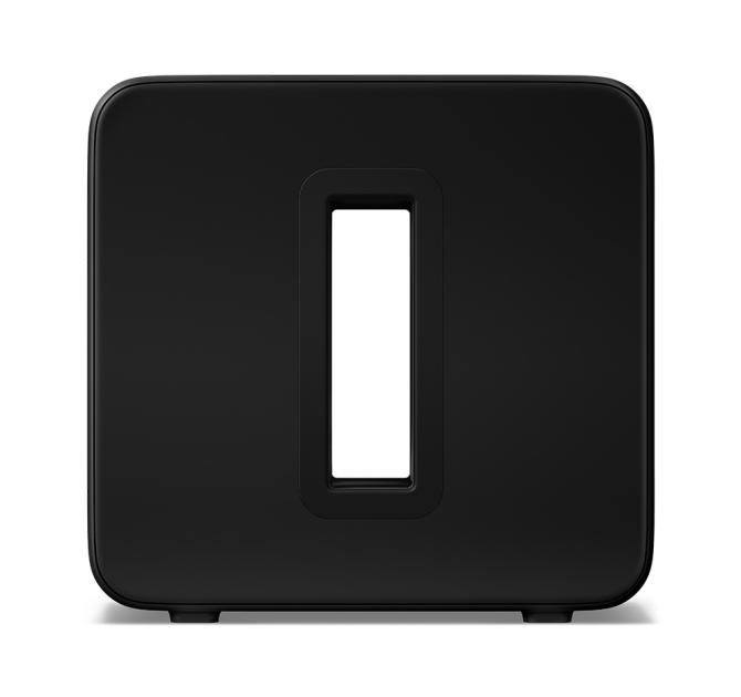Sonos Sub Gen 4 in black - front facing view
