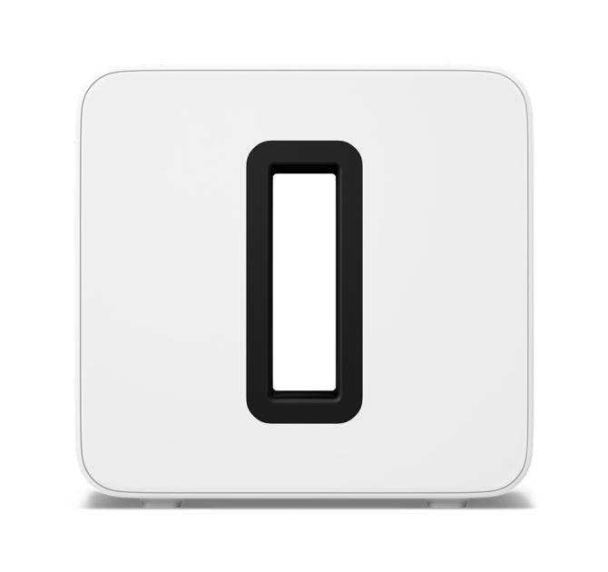 Sonos Sub Gen 4 in white - front facing view