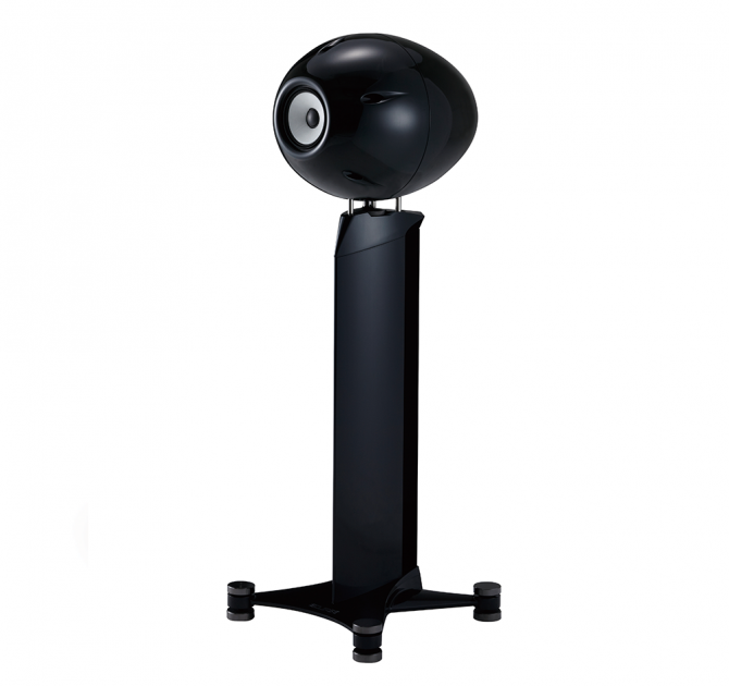 Eclipse TD712zMK2 Speaker on Stand (Single) in black.