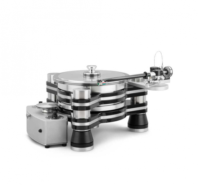 VPI The Titan Turntable angled front and top view