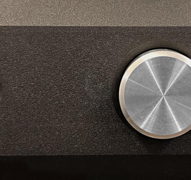 Ultrafide U4PRE Audiophile Pre-Amplifier close-up of a control knob
